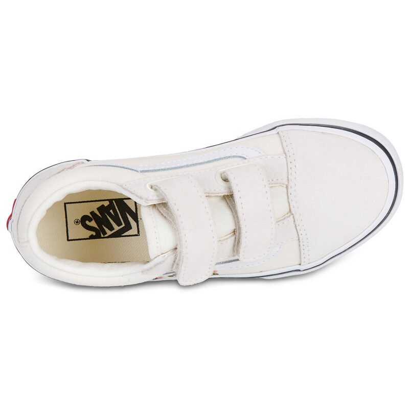Vans Old Skool V Bianco - Sneakers Bambina - 6