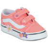 Scarpe bambini ragazza Vans  Old Skool V Flower  Rosa Vans 198268749257