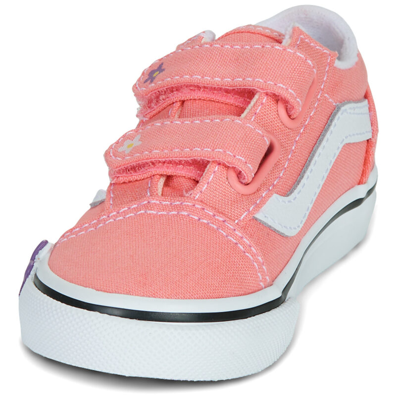 Vans Old Skool V Flower Rosa - Sneakers Bambina - 3