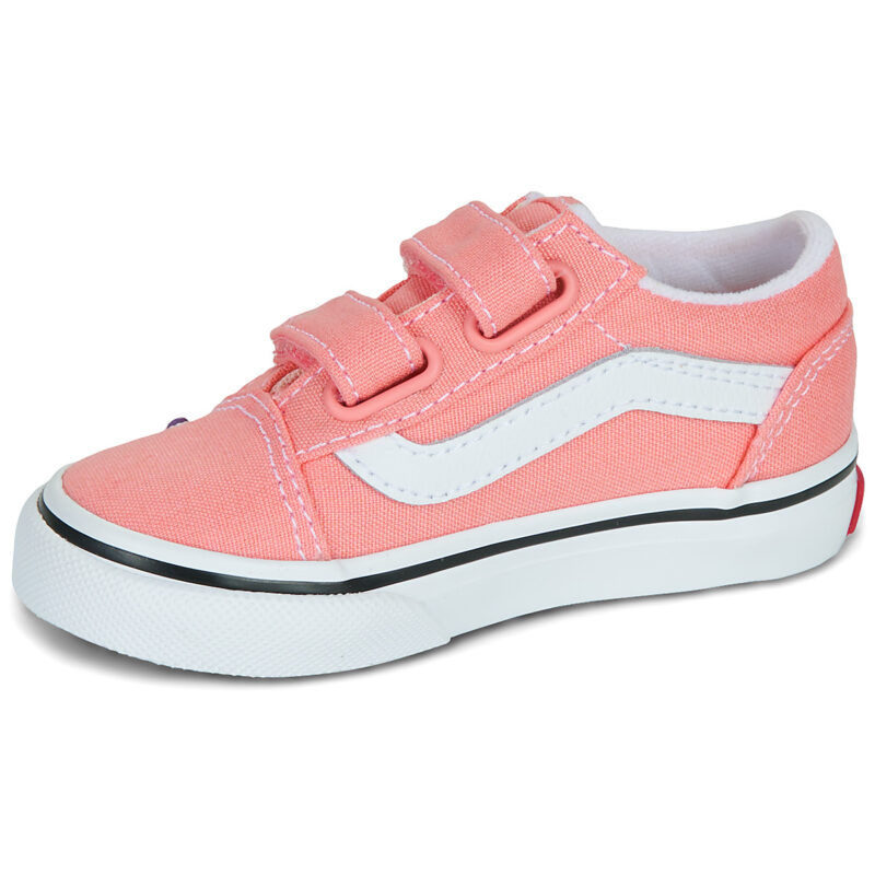 Vans Old Skool V Flower Rosa - Sneakers Bambina - 4