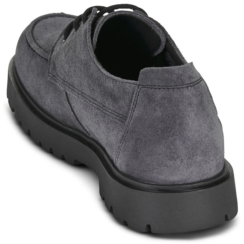 BIRKENSTOCK Highwood Moc Lace Suede / Charcoal / Regular Nero Derby Uomo - 5