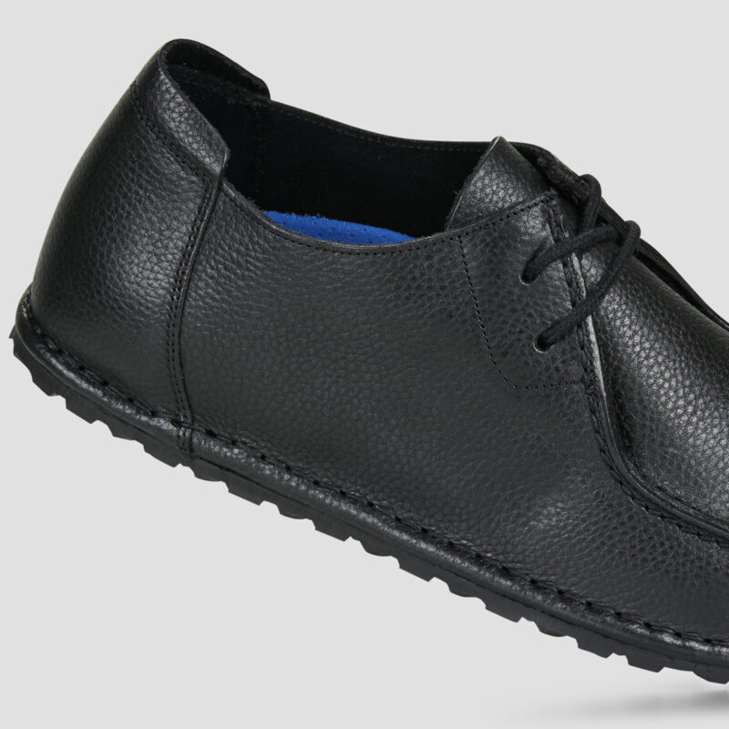BIRKENSTOCK Utti Lace Pelle / Black / Regular Nero Derby Uomo - 4