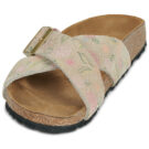 BIRKENSTOCK Siena Suede / Sandcastle / Fiore / Print / Stretto Beige Ciabatta Donna - 3