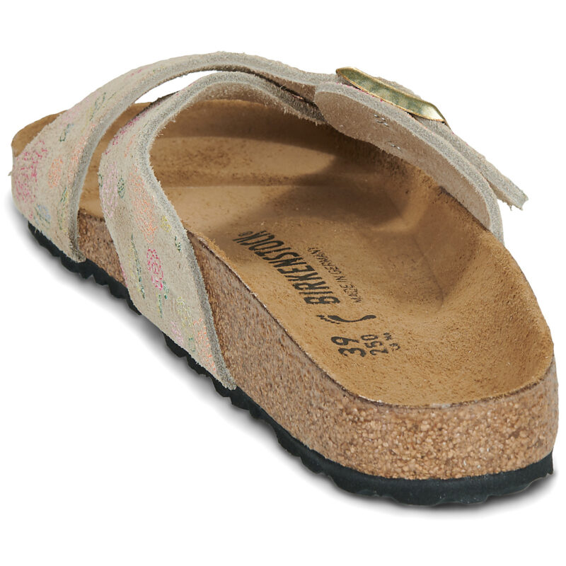 BIRKENSTOCK Siena Suede / Sandcastle / Fiore / Print / Stretto Beige Ciabatta Donna - 5