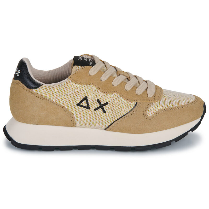 Sun68 ALLY GLITTER TEXTILE Beige Sneakers basse Donna - 2
