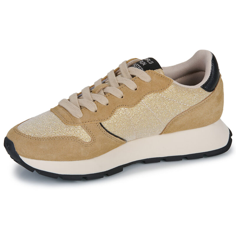 Sun68 ALLY GLITTER TEXTILE Beige Sneakers basse Donna - 4