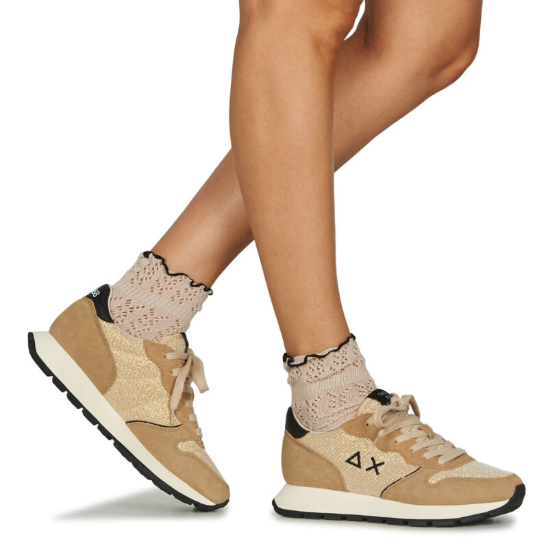 Sun68 ALLY GLITTER TEXTILE Beige Sneakers basse Donna - 8