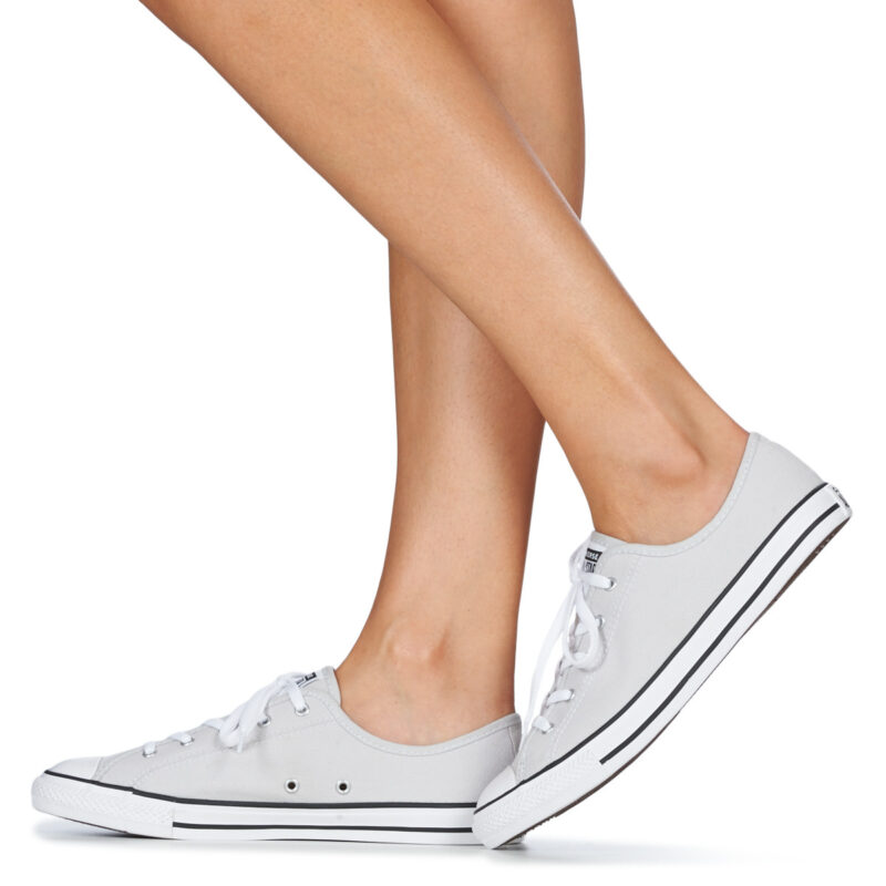 Converse CHUCK TAYLOR ALL STAR DAINTY GS CANVAS OX Grigio Sneakers basse Donna - 8