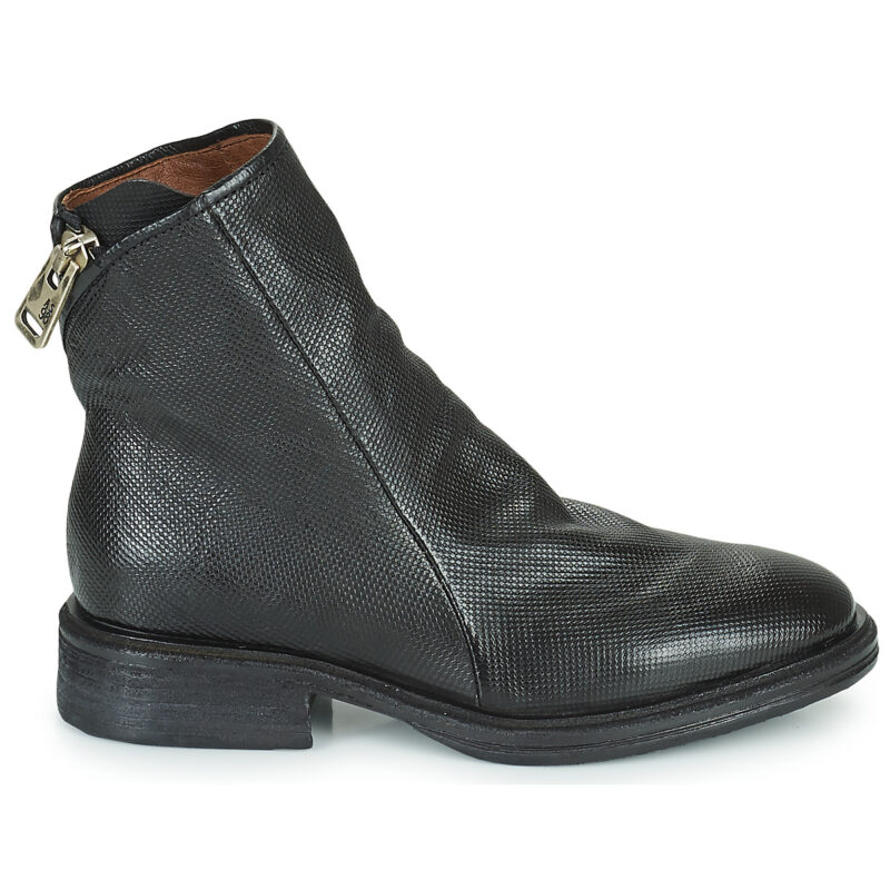 Airstep AS98 FLOWER ZIP Schwarze Damen-Ankle-Boots - Gr&ouml;&szlig;e 2