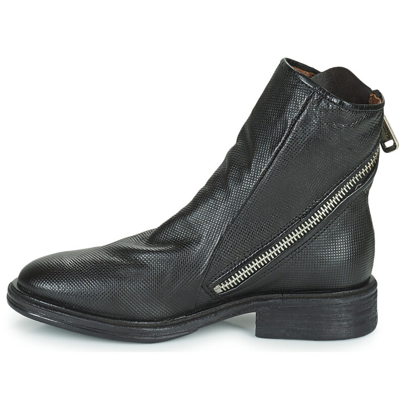 Airstep AS98 FLOWER ZIP Schwarze Damen-Ankle-Boots - Gr&ouml;&szlig;e 4