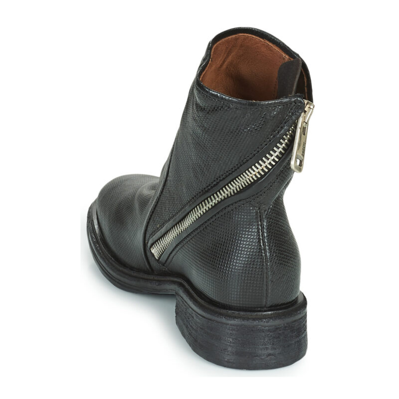 Airstep AS98 FLOWER ZIP Schwarze Damen-Ankle-Boots - Gr&ouml;&szlig;e 5