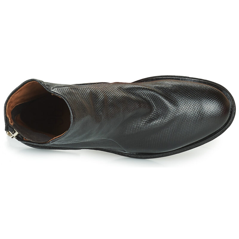 Airstep AS98 FLOWER ZIP Schwarze Damen-Ankle-Boots - Gr&ouml;&szlig;e 6