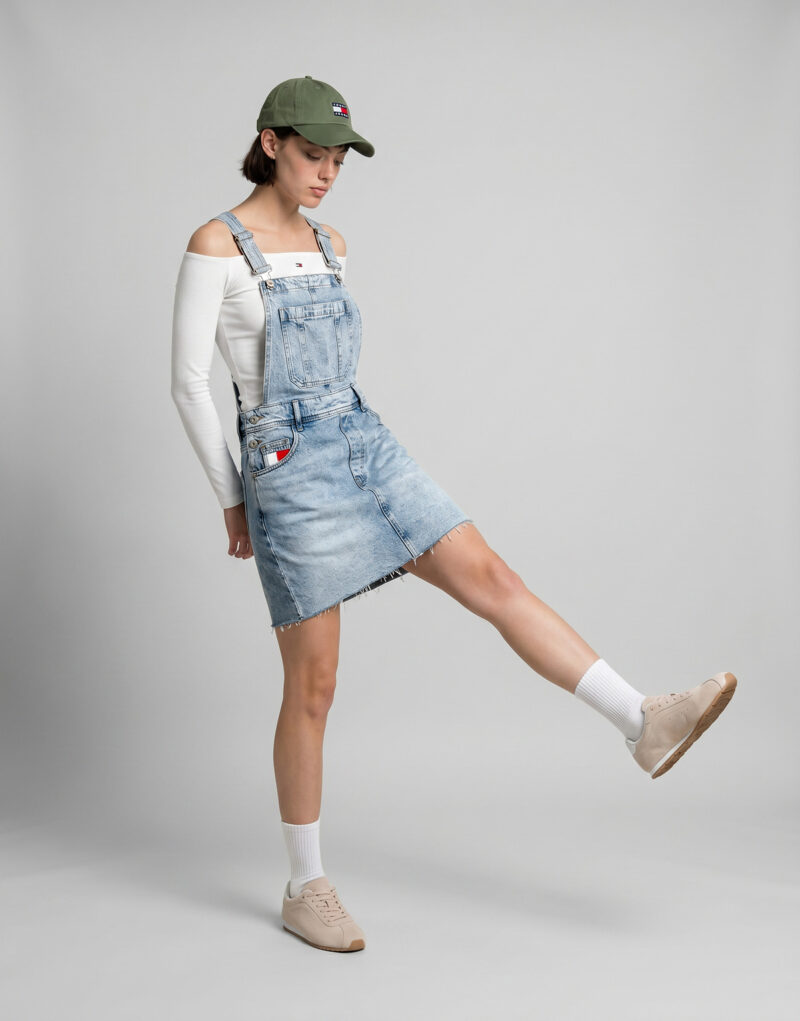 Tute / Jumpsuit Tommy Jeans DENIM DUNGAREE DRESS RWB Blu Tute / Jumpsuit Donna - 3