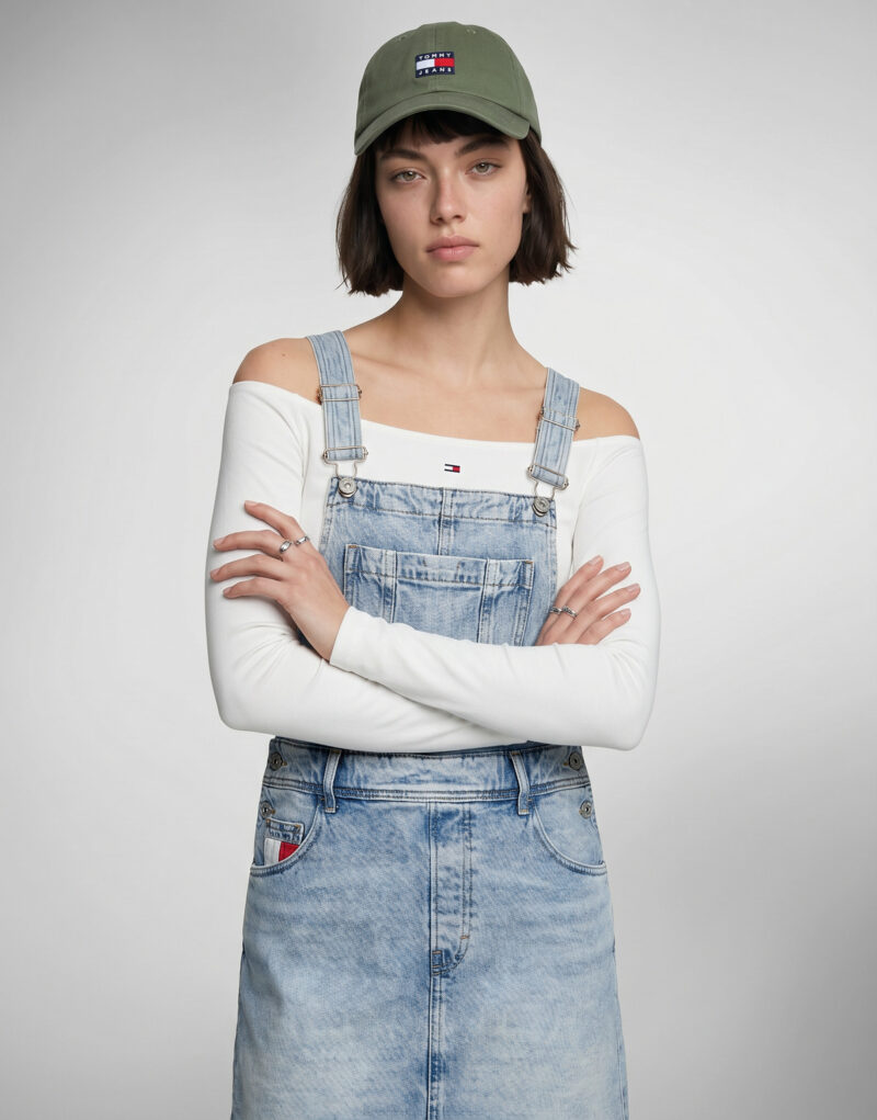 Tute / Jumpsuit Tommy Jeans DENIM DUNGAREE DRESS RWB Blu Tute / Jumpsuit Donna - 5