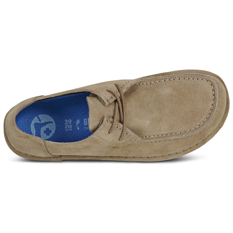 BIRKENSTOCK Utti Lace Suede / Grigio / Taupe / Stretto Beige Derby Donna - 6
