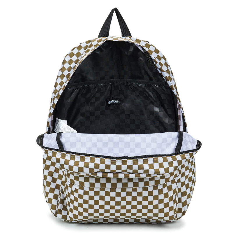 Uomo Vans OLD SKOOL CHECK BACKPACK 22L Marrone Zaino Uomo - 5