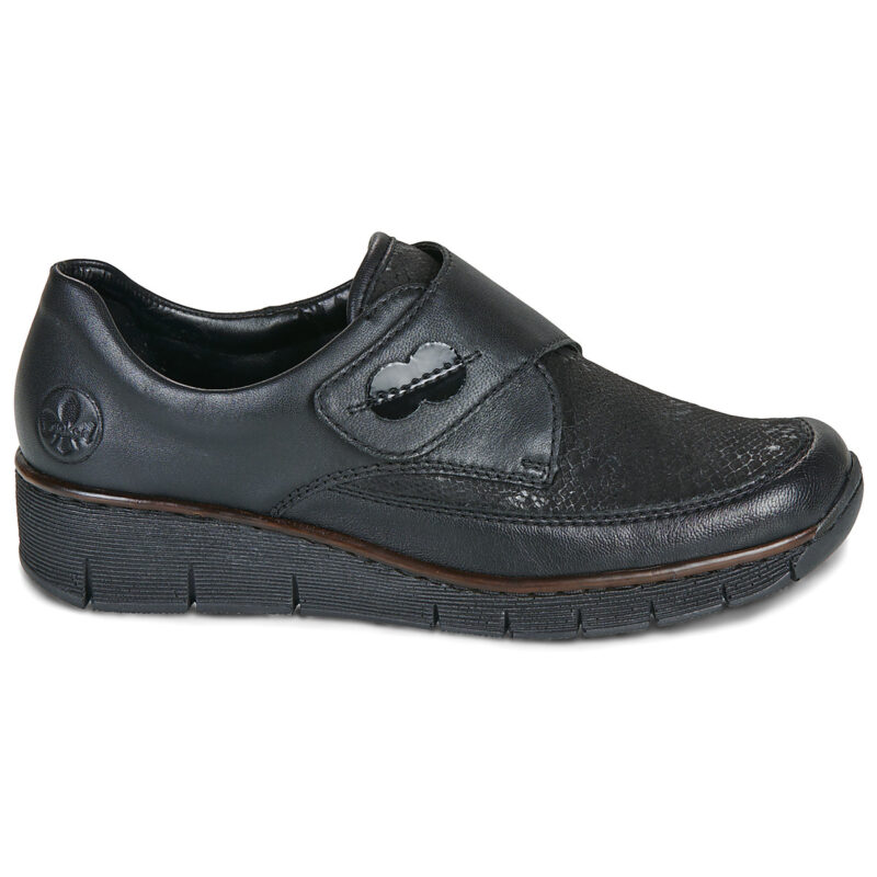 Rieker 537C0-02 Black Derby Women - 2