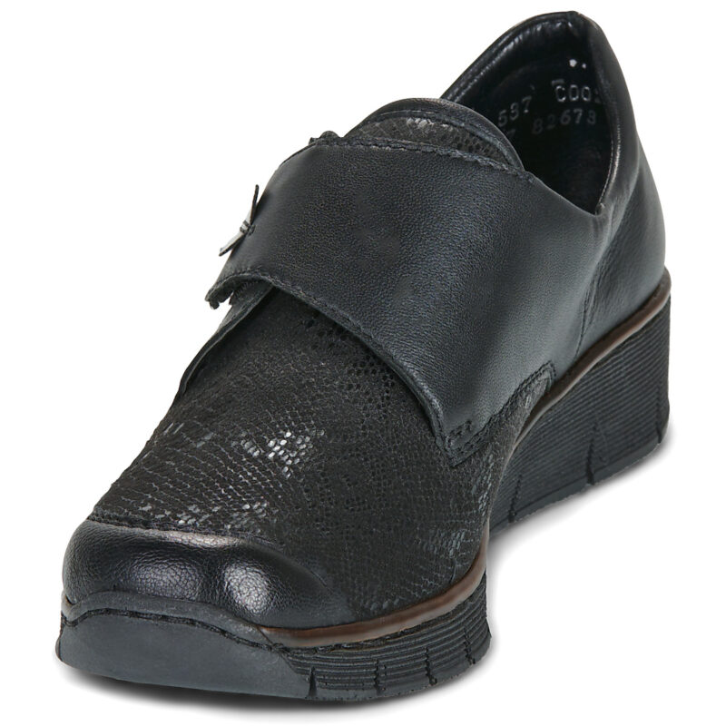 Rieker 537C0-02 Black Derby Women - 3