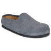 BIRKENSTOCK Amsterdam Suede / Charcoal / Narrow Grey Clogs Women