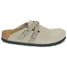 BIRKENSTOCK Blair Suede / Taupe / Stretto Beige Zoccoli Donna - 2