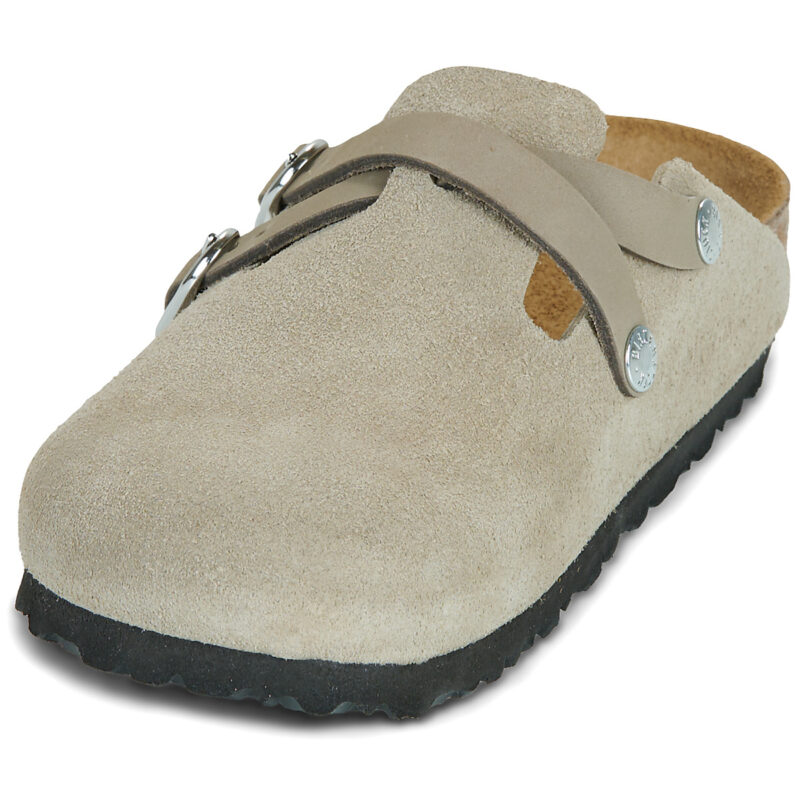 BIRKENSTOCK Blair Suede / Taupe / Stretto Beige Zoccoli Donna - 3