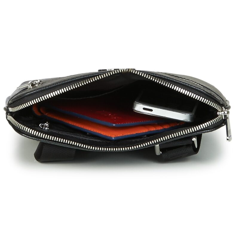 Emporio Armani BUSINESS FLAT MESSENGER BAG Nero Borse Shopping Uomo - 5