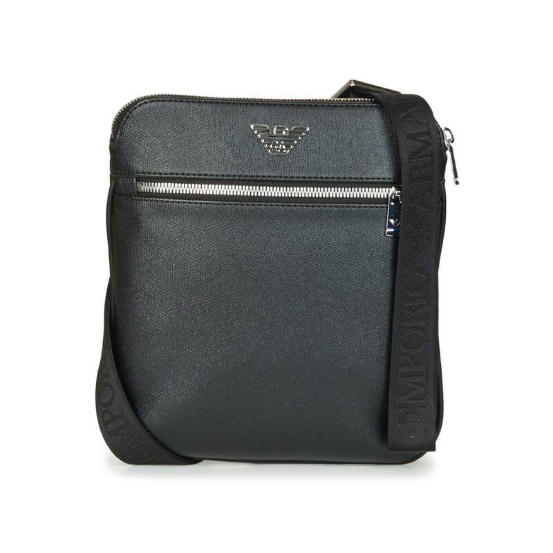 Emporio Armani BUSINESS FLAT MESSENGER BAG Nero Borse Shopping Uomo - 1