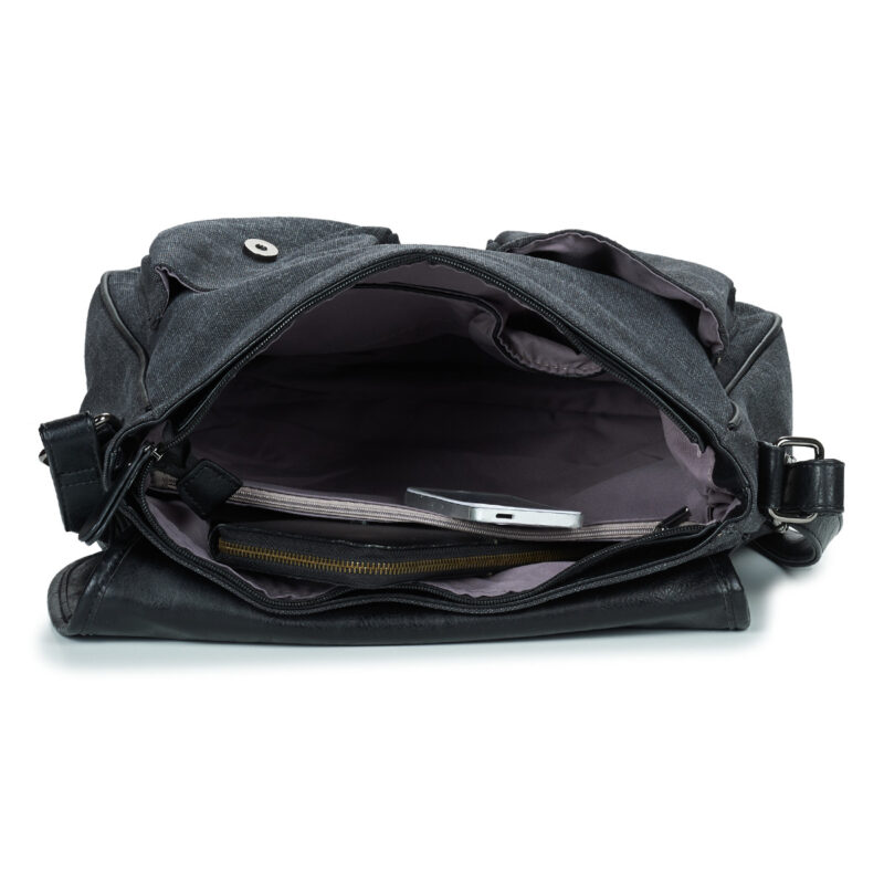 Uomo Casual Attitude AMY Nero Borsa bisaccia Uomo - 5