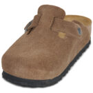 BIRKENSTOCK Boston Suede / Nero / Tea / Stretto Marrone Zoccoli Donna - 3
