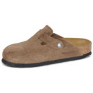BIRKENSTOCK Boston Suede / Nero / Tea / Stretto Marrone Zoccoli Donna - 4