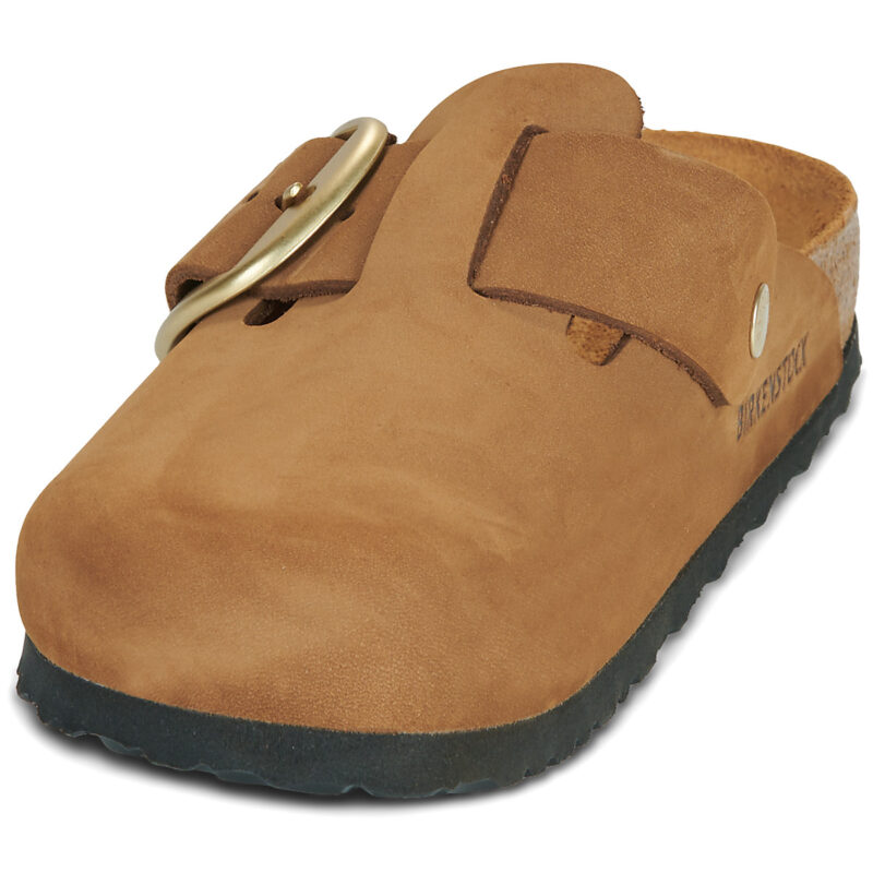 BIRKENSTOCK Boston Big Buckle Nubuck / Mink / Stretto Marrone Zoccoli Donna - 3