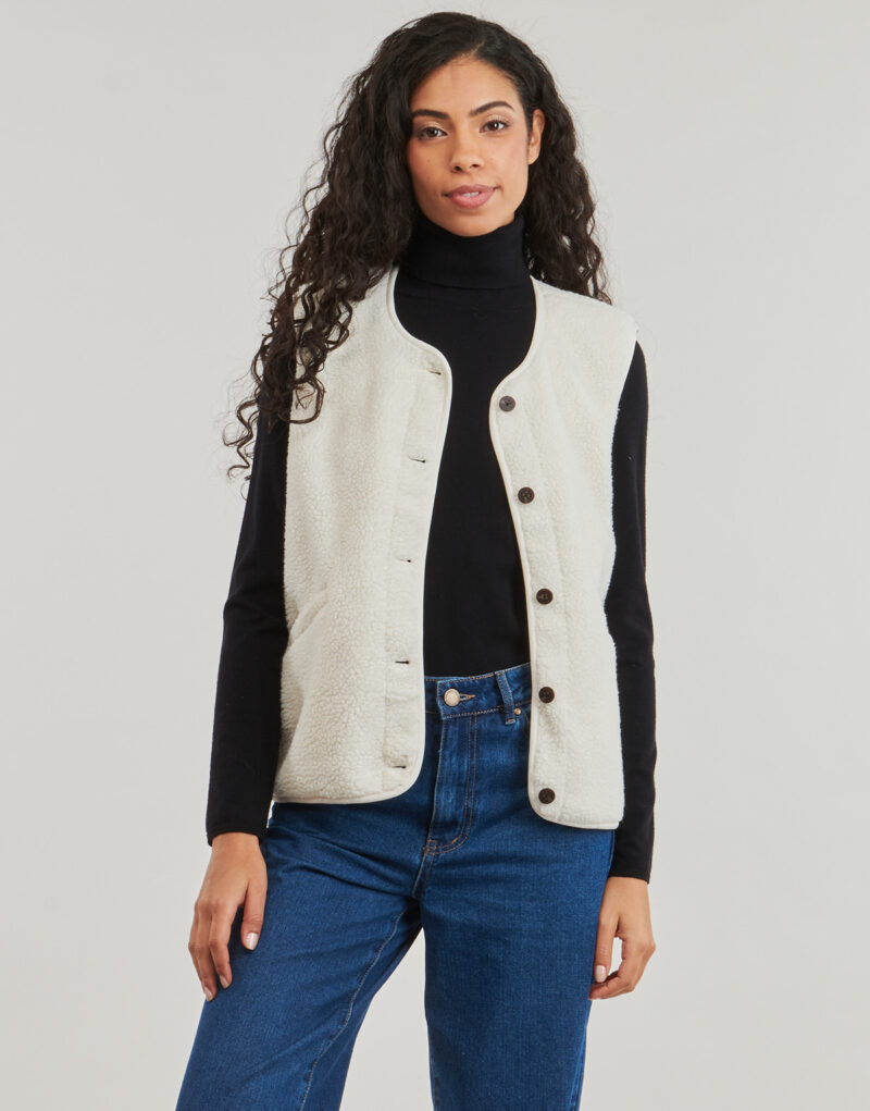 Gilet / Cardigan Only ONLBABY Beige Gilet / Cardigan Femme - 2