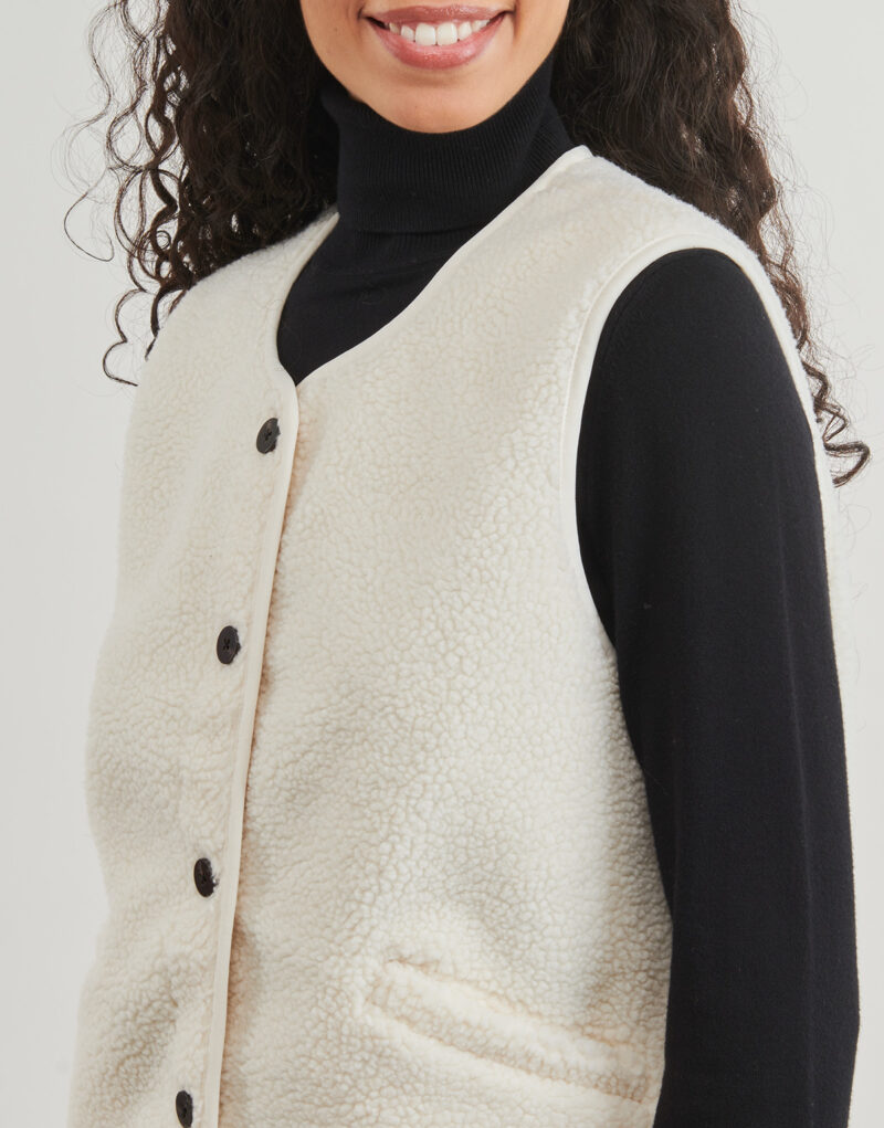 Gilet / Cardigan Only ONLBABY Beige Gilet / Cardigan Femme - 5