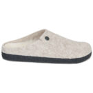 BIRKENSTOCK Amsterdam Standard / Felt / Eggshell / Stretto Beige Pantofole Donna - 2