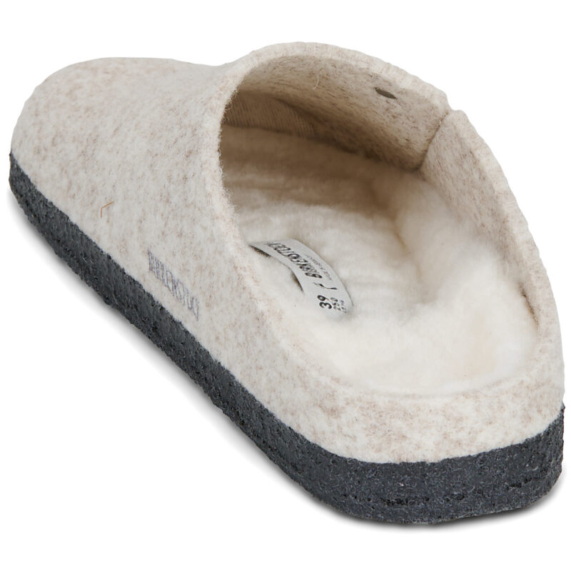 BIRKENSTOCK Amsterdam Standard / Felt / Eggshell / Stretto Beige Pantofole Donna - 5