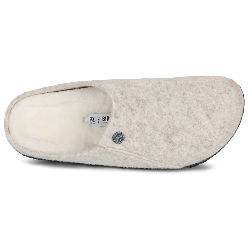 BIRKENSTOCK Amsterdam Standard / Felt / Eggshell / Stretto Beige Pantofole Donna - 6