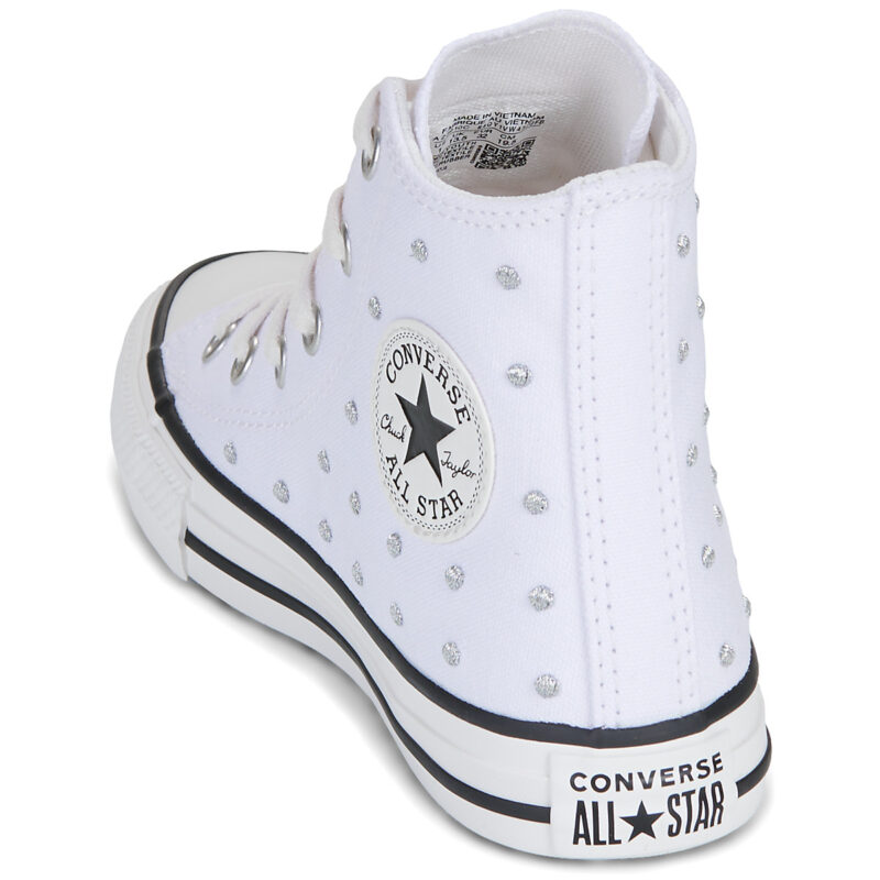 Converse Chuck Taylor All Star Bianco - Sneakers Bambina - 5