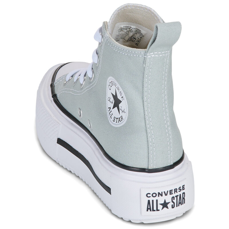 Converse Chuck Taylor All Star Lift Double Stack Grigio - Sneakers Bambina - 5