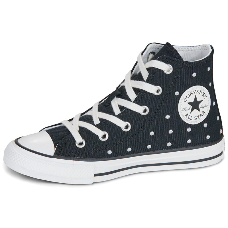 Converse Chuck Taylor All Star Nero - Sneakers Bambina - 4