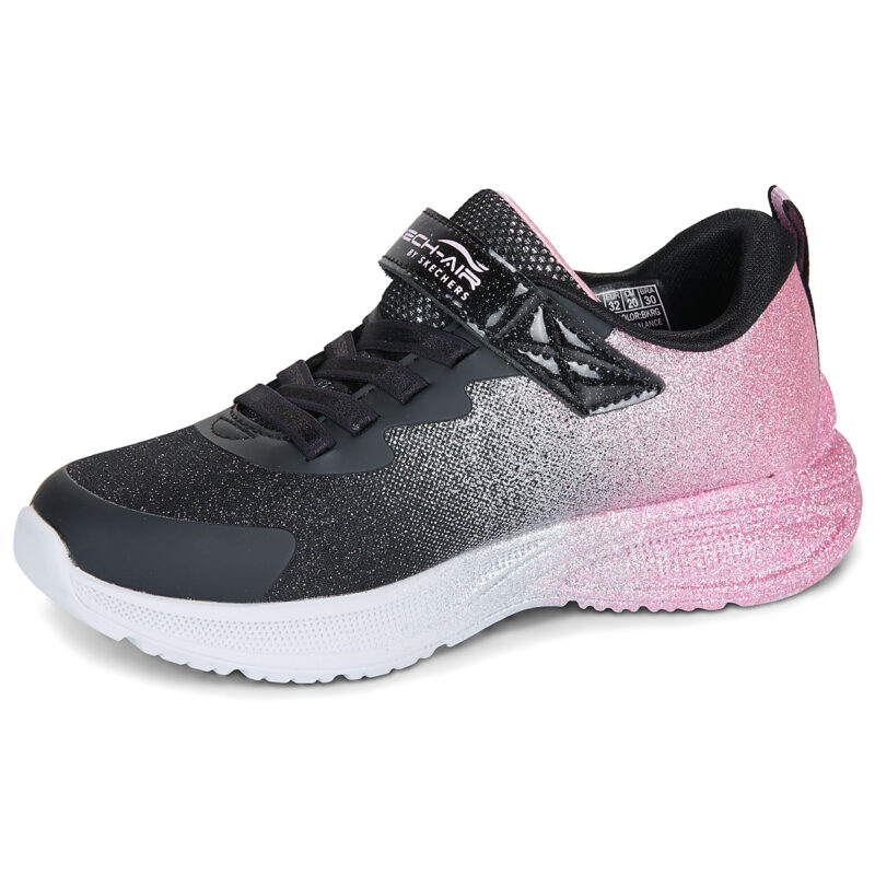 Skechers MICROSPEC MAX ADVANCE Μαύρο - Αθλητικά Παπούτσια για Κορίτσια - 4