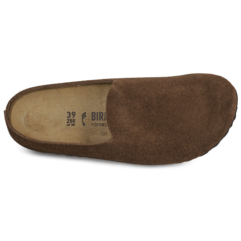 BIRKENSTOCK Amsterdam Suede / Carafe / Stretto Marrone Zoccoli Uomo - 6
