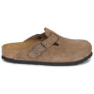 BIRKENSTOCK Boston Suede / Nero / Tea / Stretto Marrone Zoccoli Uomo - 2