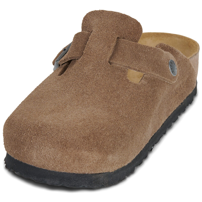 BIRKENSTOCK Boston Suede / Nero / Tea / Stretto Marrone Zoccoli Uomo - 3