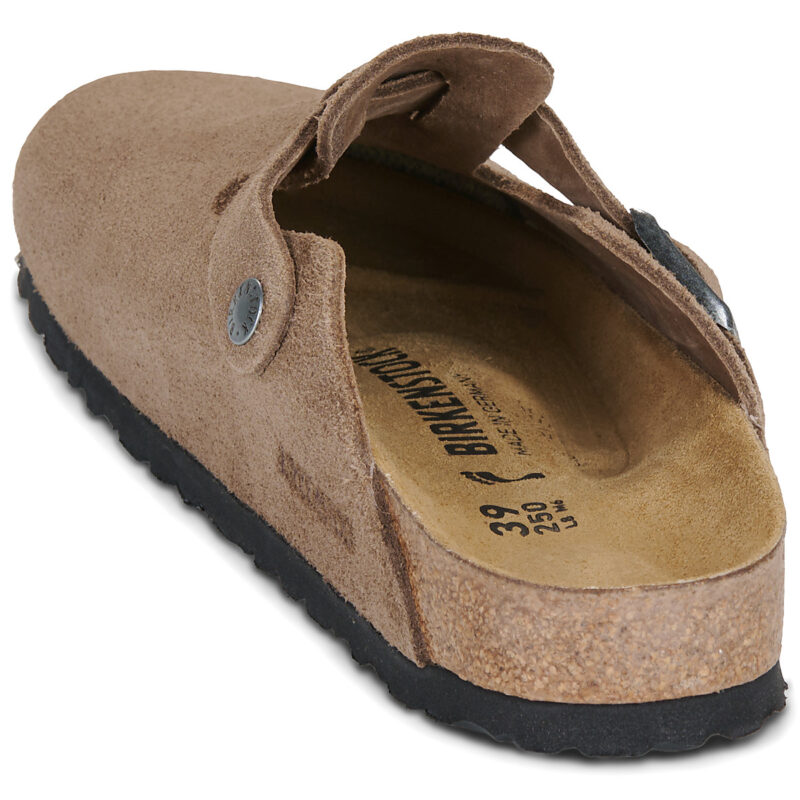 BIRKENSTOCK Boston Suede / Nero / Tea / Stretto Marrone Zoccoli Uomo - 5