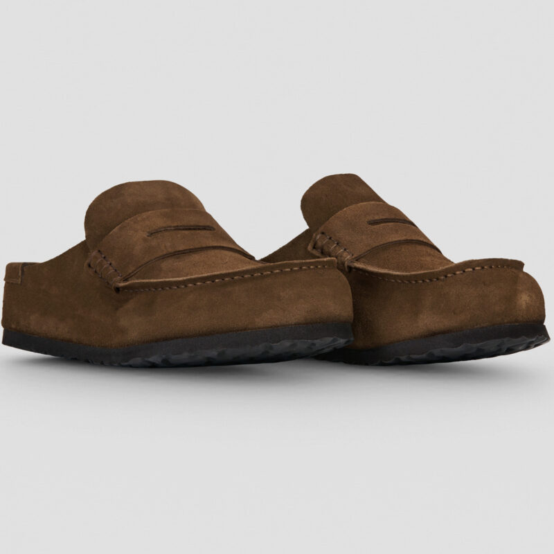 BIRKENSTOCK Naples Wrapped Suede / Carafe / Regular Marrone Zoccoli Uomo - 2