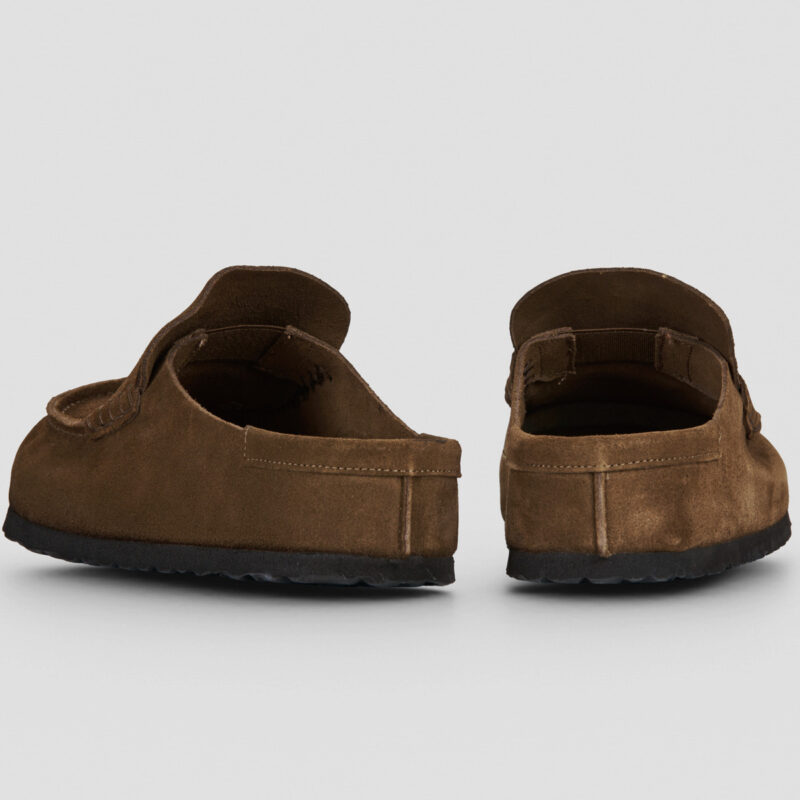 BIRKENSTOCK Naples Wrapped Suede / Carafe / Regular Marrone Zoccoli Uomo - 3