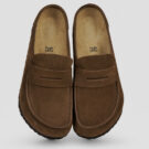 BIRKENSTOCK Naples Wrapped Suede / Carafe / Regular Marrone Zoccoli Uomo - 5
