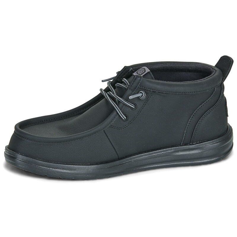 HEYDUDE  Wally Mid GripR Classic  Nero -  Slip on Uomo - 4