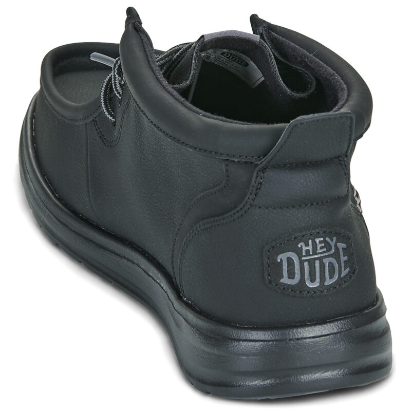 HEYDUDE  Wally Mid GripR Classic  Nero -  Slip on Uomo - 5