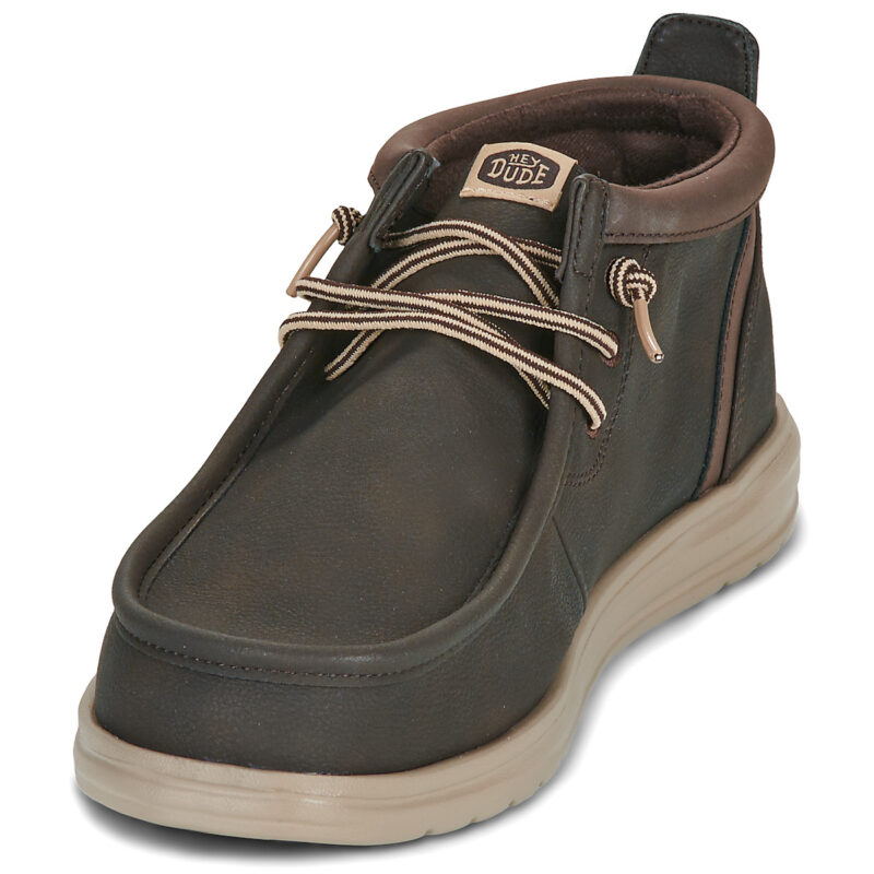 HEYDUDE  Wally Mid GripR Classic  Marrone -  Slip on Uomo - 3
